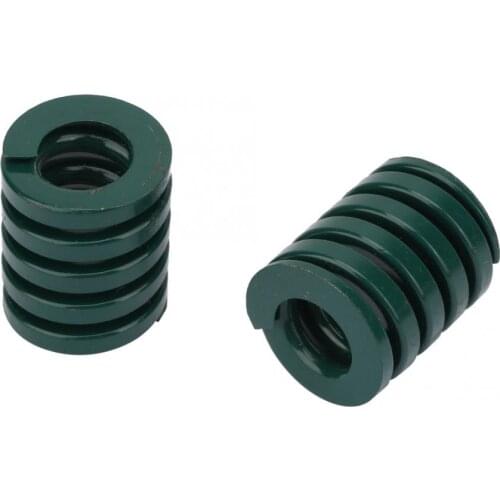 2Pcs OD 25mm ID 12.5mm Die Spring Heavy Load Mould spring Spiral Stamping Compression mould die spring Green