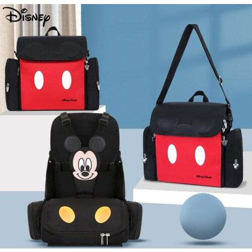 Disney Dining Chair Baby Bag Multifunctional Diaper Bag Waterproof Mother Nappy Backpack Mummy Maternity Bags Travel Handbag
