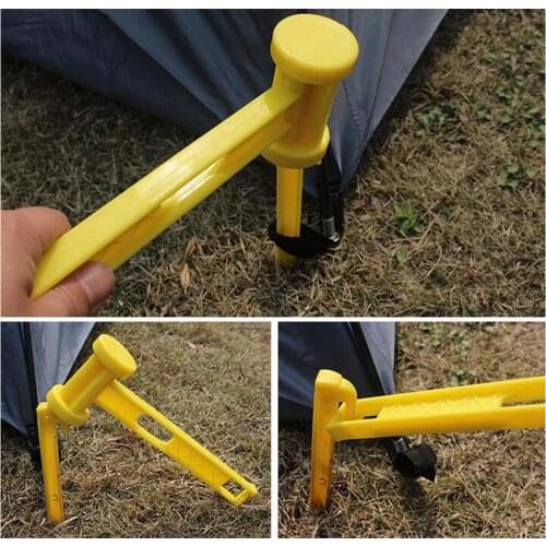 Outdoor Travel Camping Tents Stakes Pegs Pins Trip Plastic Heavy Duty Tent Nails Fixing Tent Mat Stake Nails Wholesale Rush Sale