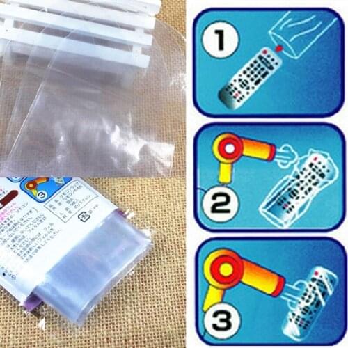 5x PPC Heat Shrink Film TV Air-Conditioner Remote Control Screen Protective Cover