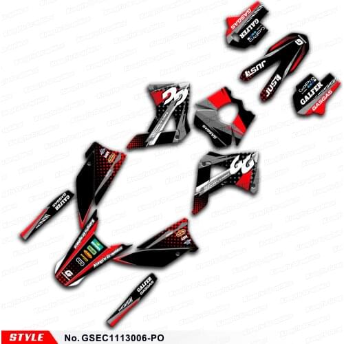 Aftermarket Graphics MX Decals Sticker Kit for GAS GAS EC 125 200 250 300 2T 4T 6days 2011 2012 2013, Style No.GSEC1113006-PO