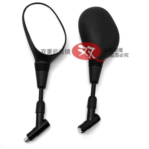 Black motorbike side mirror brand part 8mm 10mm universal moto mirrors for suzuki honda yamaha YBR125 motorcycle rearview mirror