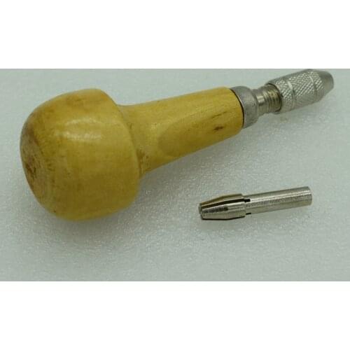 Wooden Pin Vise Bead Drill Bits Palm Grip Hand Vise Wire Wrapping Collect Drilling Kit Jewelry Tools
