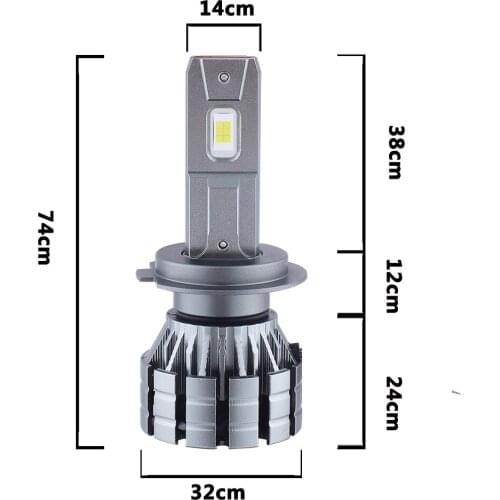 2pcs Car LED Headlight Bulb Fog Light H11 9006 HB4 9005 HB3 H4 H7 H8 H1 for ford focus 2 mk2 3 mk3 fiesta mk7 mondeo mk4 4 mk5