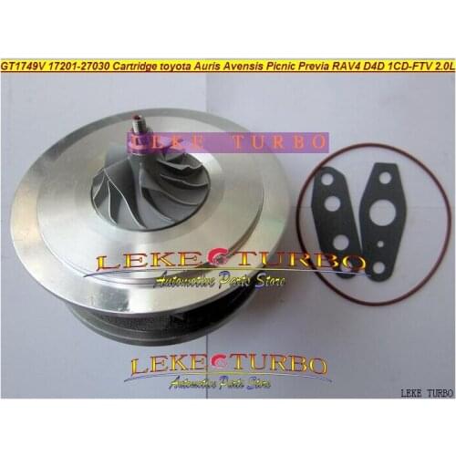 Free Ship TURBO Cartridge CHRA GT1749V 17201-27030 721164 27030 For TOYOTA Auris Avensi Picnic Previa RAV4 D4D 021Y 1CD-FTV 2.0L