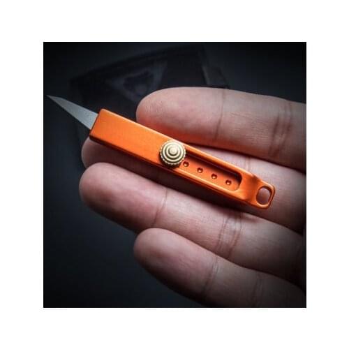 Beautifully Unboxing Small Knife Sharp Blade Outdoor Portable EDC Express Unpacking Knife Mini Keychain Folding Knife