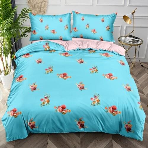 Fashion Flower Bedding Set Duvet Cover Sets Floral Design Quilt Covers Pillow Shams Double Single King Size Custom Home Textiles
