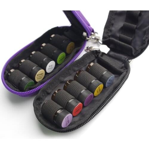 10 Bottles Essential Oil Storage Bag Carrying Portable Travel Holder Case 2ml Pouch Organizer Rangement Zipper Bag