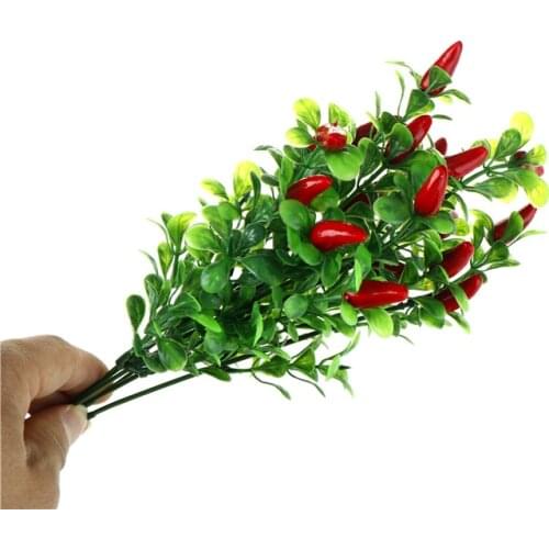 Excellent 1 Bouquet Artificial Pepper Flower Wedding Christmas Party Garden Decor