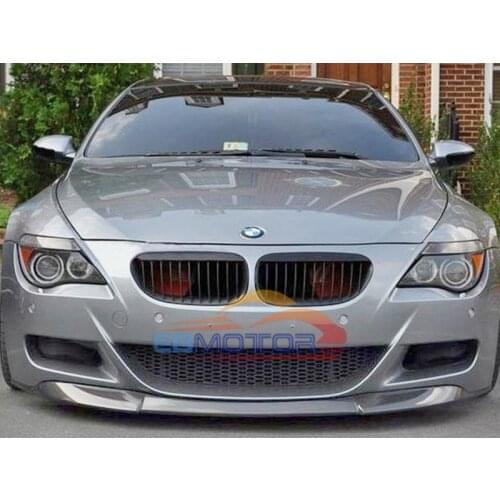 Vos-Style Front Bumper Lip Spoiler For 2004-2010 BMW E63 E64 M6 Bumper B034F