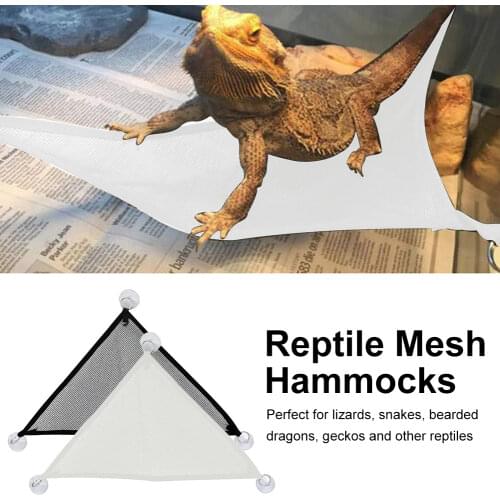 Pet Lizard Lounger Hammock Geckos Bed Mats Pet Reptile Mat Hammock Play Toys Swing Oxford Fabric For Reptile Snake Lizard Climb