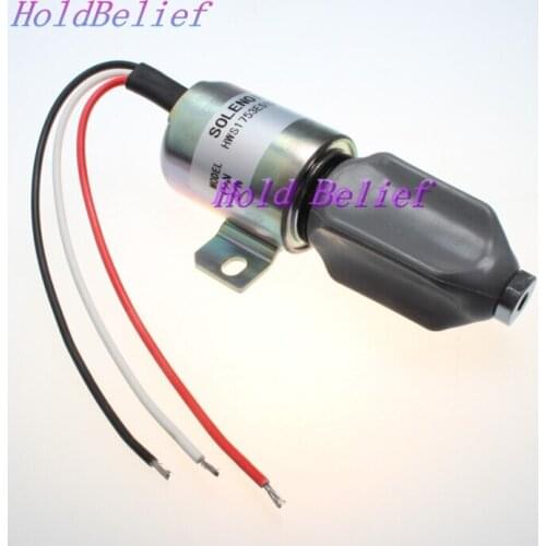 Solenoid for Kubota Diesel 21hp engine 91-05 grasshopper 721d2 mower 1753ES 12V