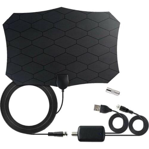 TV Antenna Indoor and Outdoor Amplification Hd Digital Tv Antenna Support 4K 1080P + Amplifier Signal Booster