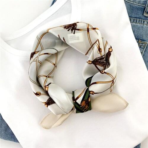 2021 Spring Luxury Scarf Real Silk Soft Female Hair Scarves Women Banana Design Print Foulard Lady Bag Tie Neckerchief New