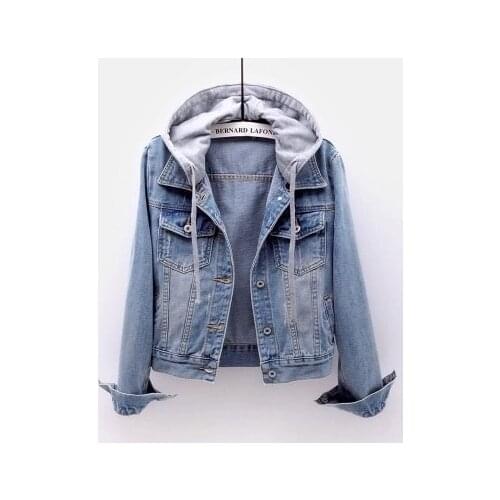 Female Jacket Fashion Jacket Women Autumn Button Jaqueta Feminina Outwear Casaco Feminino Inverno Plus Size S-5XL Jean Jacket