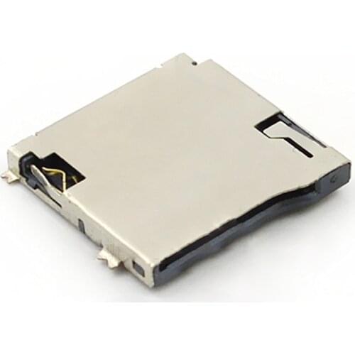 10pcs-100pcs MICRO SD (TF) PUSH SMT 9P Jack External Welding From The Bomb With Positioning Chip Holder Jack