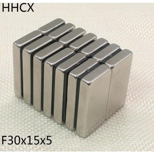 2 5 10pcs/lot Magnet 30*15*5 N38 Magnet 30x15x5 Magnets 30 x 15 x 5