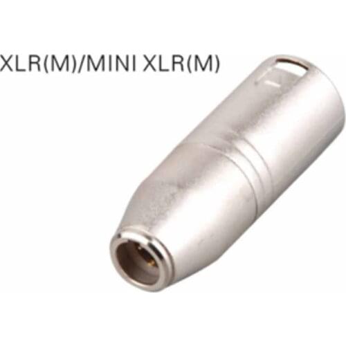 2pcs/lot 3 pin XLR Male to 3 pin Mini XLR Male Mic adapter TA04