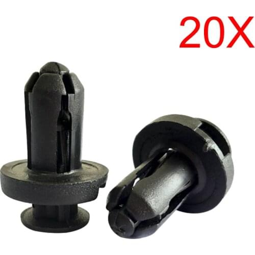 20x Fender Car Bumper Clips Rivets Retainer Clips Fasteners Bumper Clips for Honda 10mm Hood 91503-SZ5-003 B01