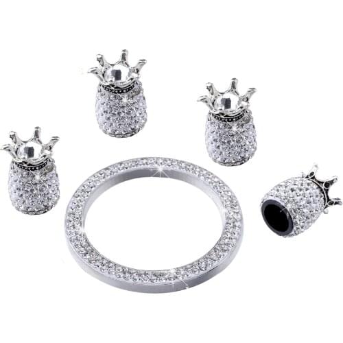 4 pcs/lot Automobiles Wheel Tire Valves Stems Soft Clay Rhinestone Diamond Shining Airtight Cover Car Auto Repair Tool