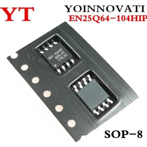 50pcs/lot EN25Q64-104HIP EN25Q64 SOP-8 IC Best quality