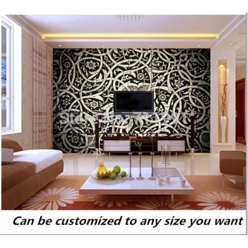 Free shipping custom 3D Oriental Tiles Wall Mural modern mural Wallpaper TV setting wall of sitting room bedroom wallpaper