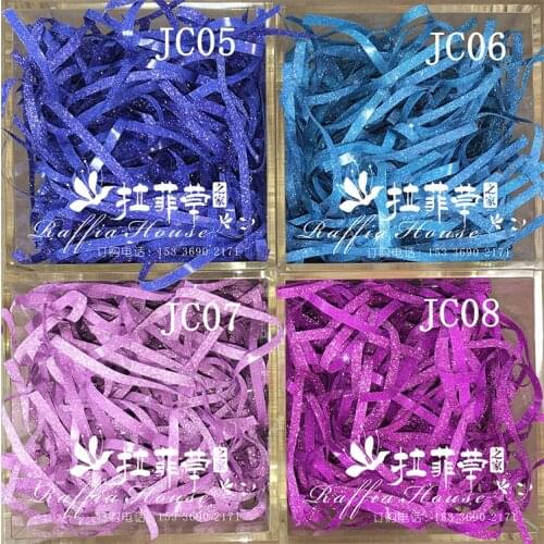 3mm width - shining fluorescent Gift Basket Shred, Crinkle Paper Grass Filler -Raffia Ribbon Shred Paper
