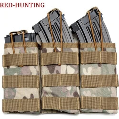Survival Gear Tactical Single/Triple Molle Magazine Pouches Drop Utility Case Outdoor Waist Belt Bag Tool Holder Travel Pouch