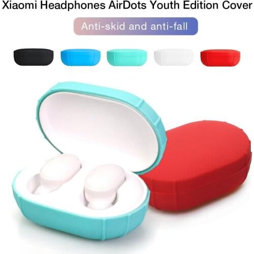 For Xiaomi Colorful Silica Gel Wireless Earphone Charging Box Cover Bag Redmi Wireless Earphone Protective Cover For Airdots