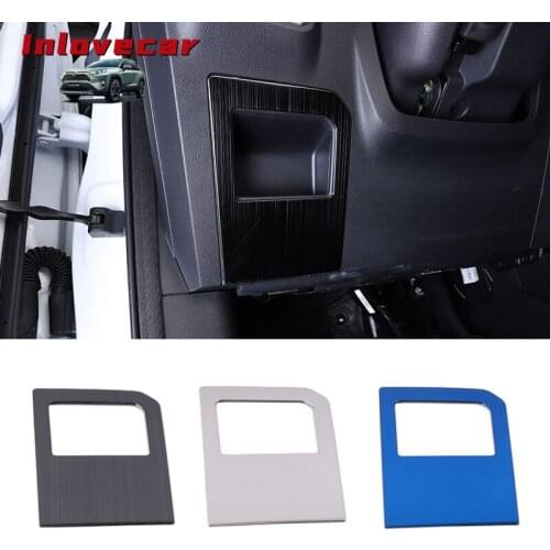 For Haval F7 F7X 2018 2019 glove storage box handle trim cover stainless steel copilot clasp hands car styling auto Accessories