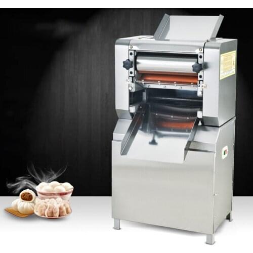 2.2KW Electric Commercial Dough Roller Sheeter Stainless Steel Automatic Dough Rolling Pressing Machine Dumpling Pasta Maker