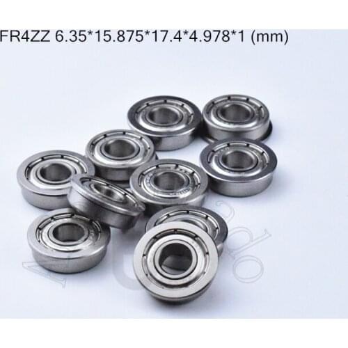 FR4zz 6.35*15.875*17.4*4.978*1(mm) 10pieces Flange bearing metal sealed free shipping ABEC-5 chrome steel miniature bearings