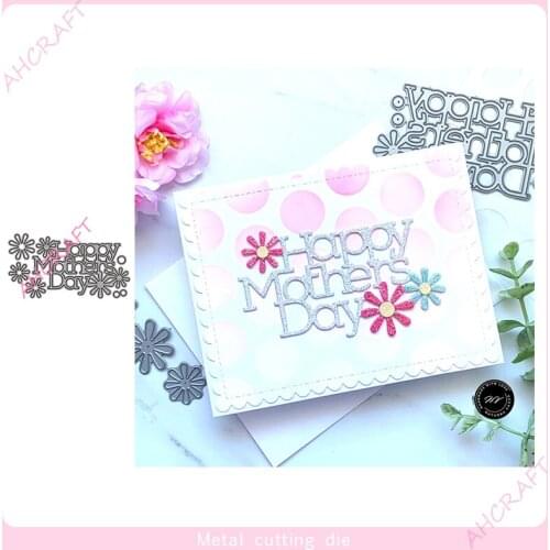 Happy Birthday Card Metal Cutting Dies for DIY Scrapbooking Photo Album Decorative Embossing PaperCard Crafts Die 2021