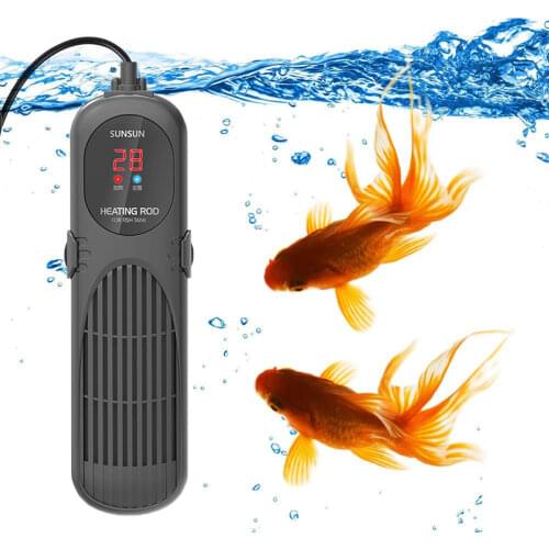 Aquarium Fish Tank Heater Water Heating Rod Adjustable Submersible Smart PTC Thermostat LCD Display Water Temp Controller