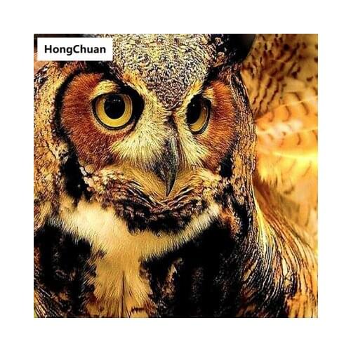 New Owl Diamond Painting DIY Diamond Inlaid Handmade 5D Diamond Embroidered Cross Stitch Kit Home Decoration Christmas