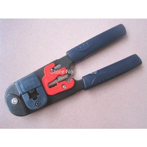RJ45 Wire Cable Crimper Crimp Cutting Stripper PC Network Hand Tool Pliers LS-208M