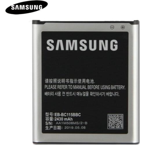 Original Battery EB-BC115BBC EB-BC115BBE For Samsung GALAXY K Zoom SM-C1116 C1158 C1115 Authentic Battery EB-BC115BBE 2430mAh