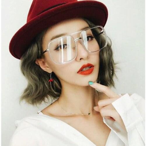 Clear Glasses Retro Eyeglasses Metal Gold Myopia Eyewear Women Men Spectacle Frames Optical Glasses Frame Transparent Lens