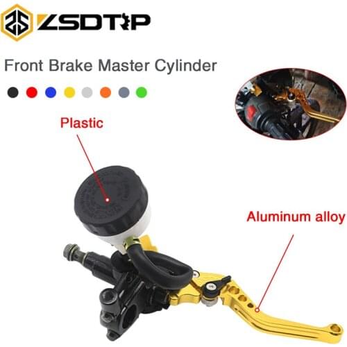 ZSDTRP Motorcycle Brake Pump lever Adjustable Handle Clutch Master Cylinder For Motorcross Pit Dirt Bike ATV UTV Scooter