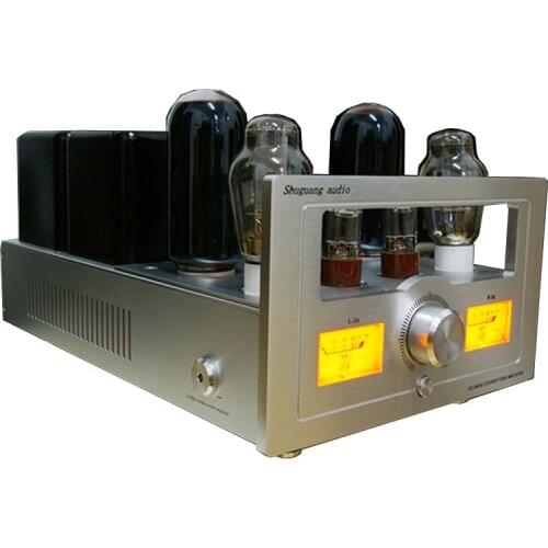 SHUGUANG 2A3 push 211 tube amplifier 15W+15W cattle push fever class A single-ended tube power amplifier with RJ , 20-25kHz