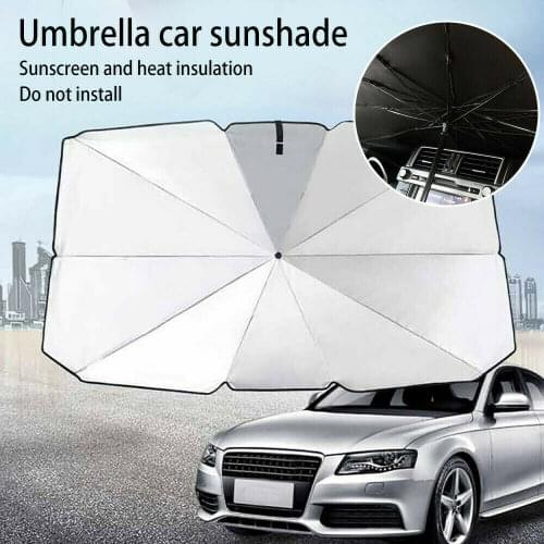 Foldable Car Sun Umbrella Block Heat Uv Sun Shade Umbrella For Windshield Protection Block Heat Uv Easy Use Dropshipping