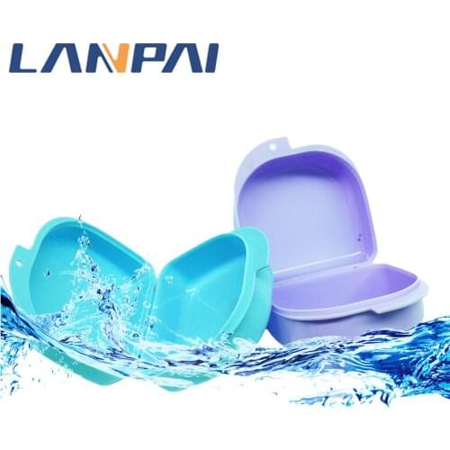Lanpai Thick Tooth Protector Orthodontic Fixator Denture Storage Plastic Box Oral Hygiene Products Sorting Device