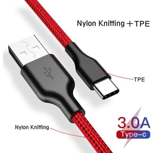 USB Type C Phone Cable for Samsung S9 Galaxy note9 USB C Mobile Phone Cable Fast Charging Type C Cable Huawei USB Type-C Devices