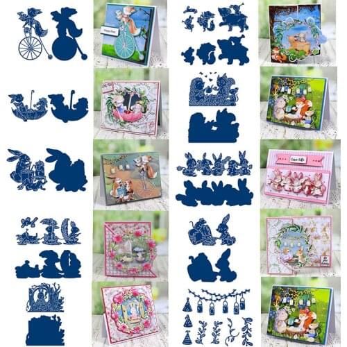 Pinewood Party Collection Animals Parade Leaf Metal Cutting Dies New 2020 for DIY Scrapbooking Embossing Crafts Cards Die Cut