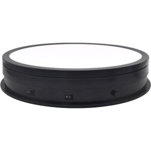 Rotating Visualizer with Luminous Electric Turntable, 360 Degree Electric Turntable for Photography Display