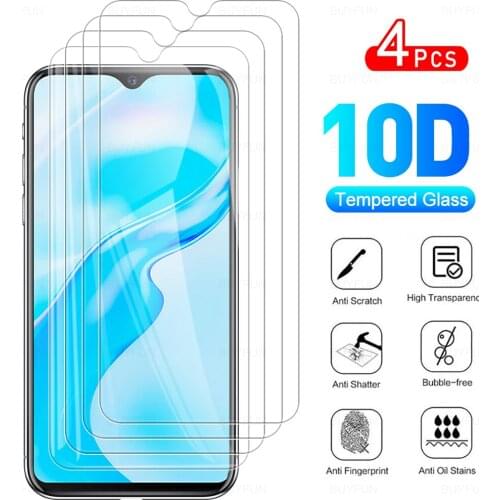 4Pcs Full Cover Protective Glass For VIVO Y1s Tempered Glass For VI VO Y 1s VIVOY1S Y1 S 1929 6.22" Phone Screen Protector Film