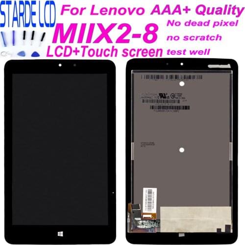 8" Display for Lenovo Miix2 Miix 2 8 MIIX2-8 LCD Display Matrix Touch Screen Digitizer Sensor Tablet PC Assembly + Free Tools