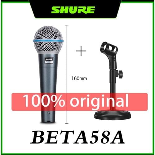 100% original Shure BETA58A wired professional vocal mic cardioid dynamic micro karaoke microphone