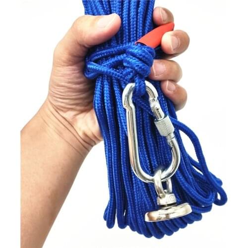 AliExpress Plus C36+20m Rope 42kg Max Pulling Force Mounting Pot Ring Eyebolt Fishing Magnet Kit