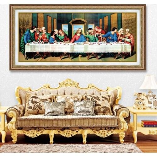 5D DIY Diamond Painting "The Last Supper" Living Room Diamond Embroidery Crafts Decoration